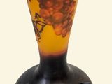 a lamp that has a picture of a bunch of grapes on it