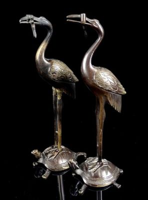 JAPON, seconde moitie du XIXᵉ siècle (époque Meiji) - Paire …