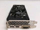 a close up of a video card on a white surface