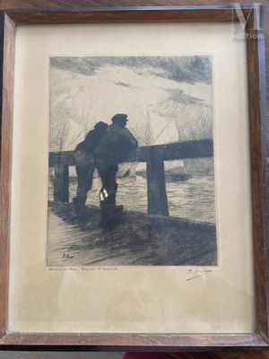 Kurt Peiser (1887-1962) Devant la mer