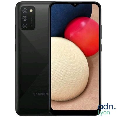 l'arrière d'un Samsung Galaxy S20 noir sur lequel est posée une boule rouge