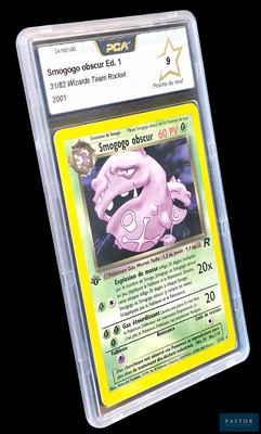 une image d'une carte Pokémon dans un étui en plastique