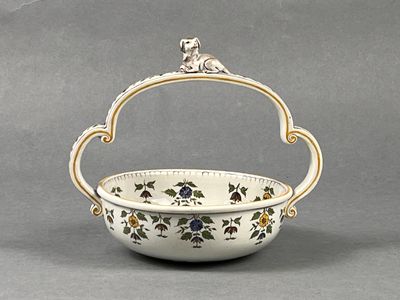 Emile GALLE (Lorraine). Panier à anse trilobée surmontée d’u… - Photo 1