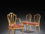 paire de chaises de salle à manger de style George II, dans l'esprit de George II