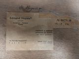 a label on a piece of paper that says edmond hoyois