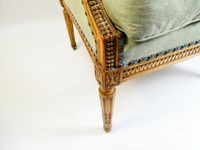 Bergère à oreilles de style Louis XVI en hêtre chevillé, pie… (photo 3)