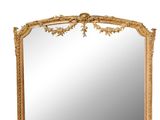 an image of a gold framed mirror on a white background