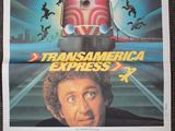 a movie poster for transamerica express starring a man with a hat on his head