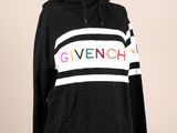 givenchy black and white striped hoodie