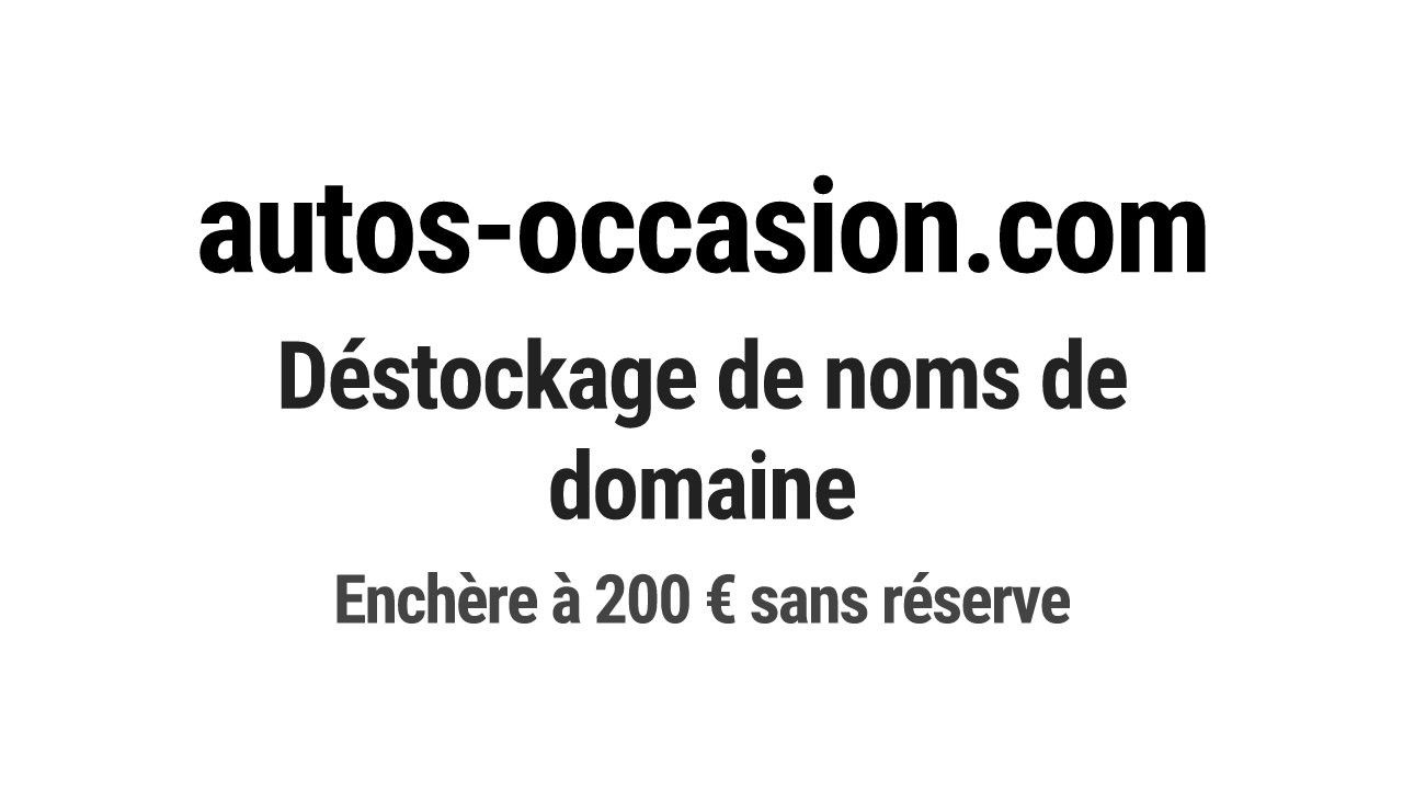 Destockage & Invendus