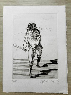 Claude Weisbuch (1927-2014) - Don Juan I, Gravure à la point…