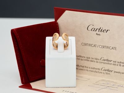 une boîte rouge contenant une paire d'alliances