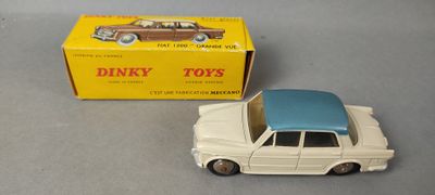 DINKY TOYS. Fiat 1200 « Grande vue » bi-ton crème toit bleu …