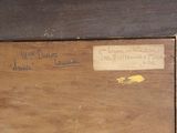 a picture of a wooden box with a label on it