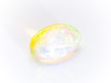 a white oplite stone on a white background