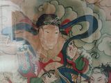 a picture of a painting of a man riding a horse