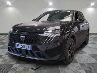 the front view of a black suv parked on a checkered floor