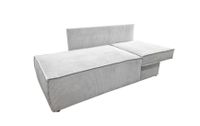 Banquette 2 places convertible MARIJO en velours côtelé gris… (photo 3)