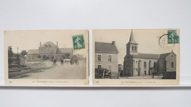 Fontanières : Lot de 2cpa : HM 364 et 366.TBE.