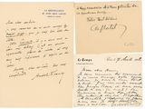 un recueil de lettres et de documents manuscrits datant de la fin du XIXe siècle