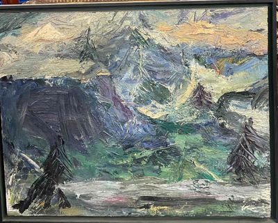 a picture of a painting on display in a store