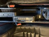 a car radio in the back seat of a car