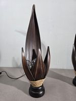 Paire de lampes en feuille de bananier ? et corde tressée (photo 2)