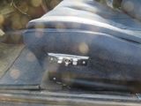 a suitcase that is sitting in the back seat of a car