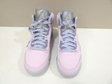 nike air force high top pink and silver sneakers