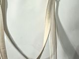 an image of a white purse with a strap