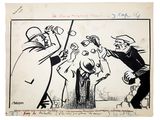 an image of a drawing of a group of people in a field