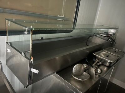 Vitrine saladette réfrigérée COOLSTAR en inox, sans plaque a…
