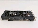a close up of a video card on a white surface