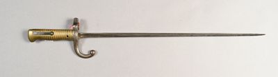 FRANCE. Sabre baïonnette 1866 Chassepot dite d'urgence ou de…