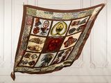an image of a quilt hanging on a clothes line