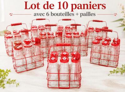 lot de 10 bottels de pailles a pailles