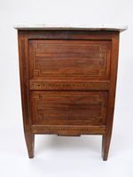 Commode d'époque Louis XVI à décor marqueté d'encadrements e… (photo 5)