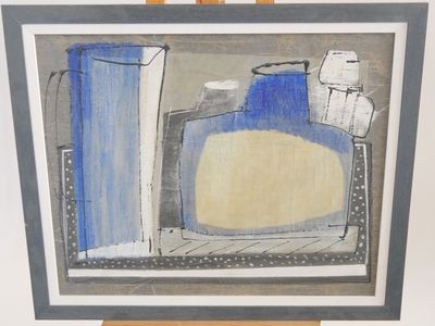 une image d'une image d'une peinture sur un chevalet