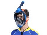 a man wearing a diving mask and a snorg