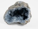 a close up of a rock with a piece of rock inside of it