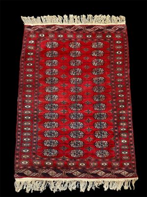 Tapis Turkmène (chaîne, trame et velours en laine), Turkméni…