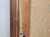 a picture of a piece of wood with a ruler on it
