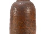 brown vase on a white background with a white background