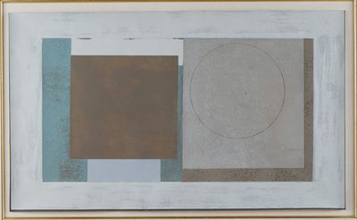Gouache attribuée à Ben Nicholson "Composition".