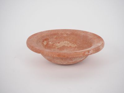 Céramique punique ? Vase beige à panse ovoïde. 13 cm - Photo 1