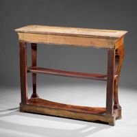 Console en acajou et placage d’acajou ouvrant par un tiroir … (photo 5)