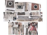des photos d'un ensemble d'objets posés sur une table