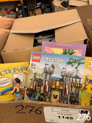 a box full of legos that are in a store