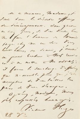 une lettre manuscrite du président des états-unis