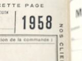 a close up of a book with a label on it